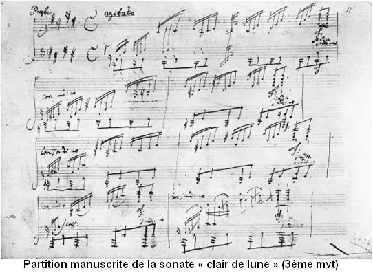Partition manuscrite de la sonate « clair de lune » (3ème mvt).JPG